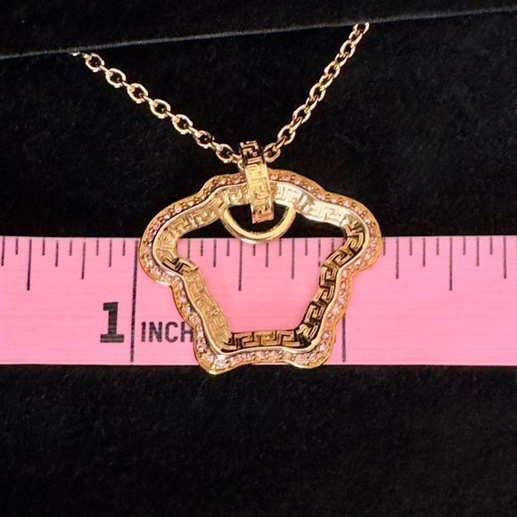 Versace Crystal Medusa Necklace - Picture 4 of 5